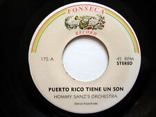 Hommy Sanz's Orchestra 45 Puerto Rico Tiene Un Son / El Roble MINT-    Bs 379 picture