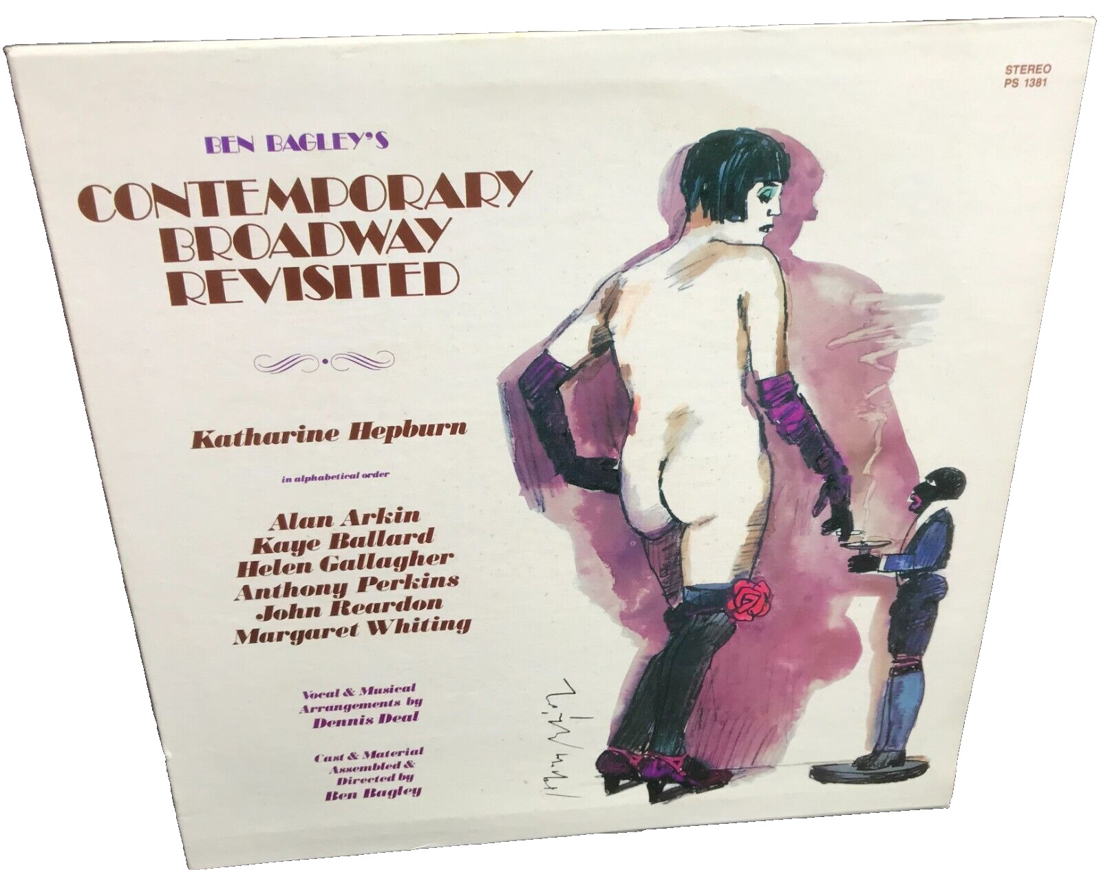 BEN BAGLEY\'S CONTEMPORARY BROADWAY REVISITED stage musicals KATHARINE HEPBURN LP