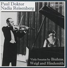 Viola Sonatas By Brahms - Weigl  Hindemith - Audio CD - VERY GOOD picture