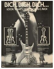 1979 RICH BICH GUITAR AD ~ B. C. RICH 8/4 STRING BASS~12/6 DOUBLE NECK picture