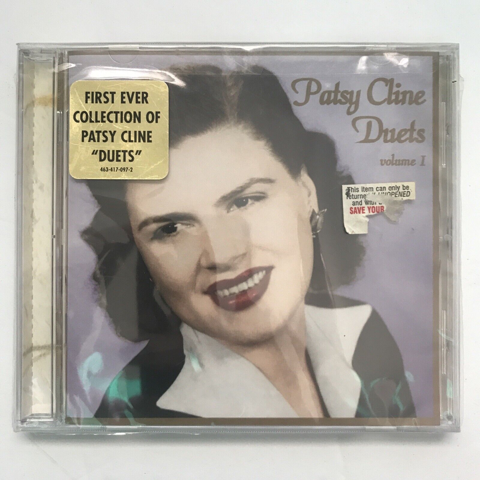 Patsy Cline - Duets CD OOP Country SEALED | Willie Nelson Waylon Jennings 