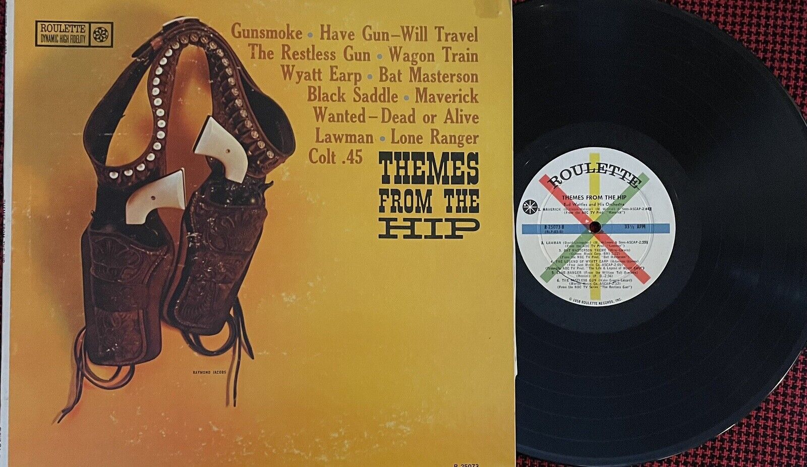 Bud Wattles & His Orchestra: ‎Themes From The Hip LP: 1959 R25073 - Near Mint