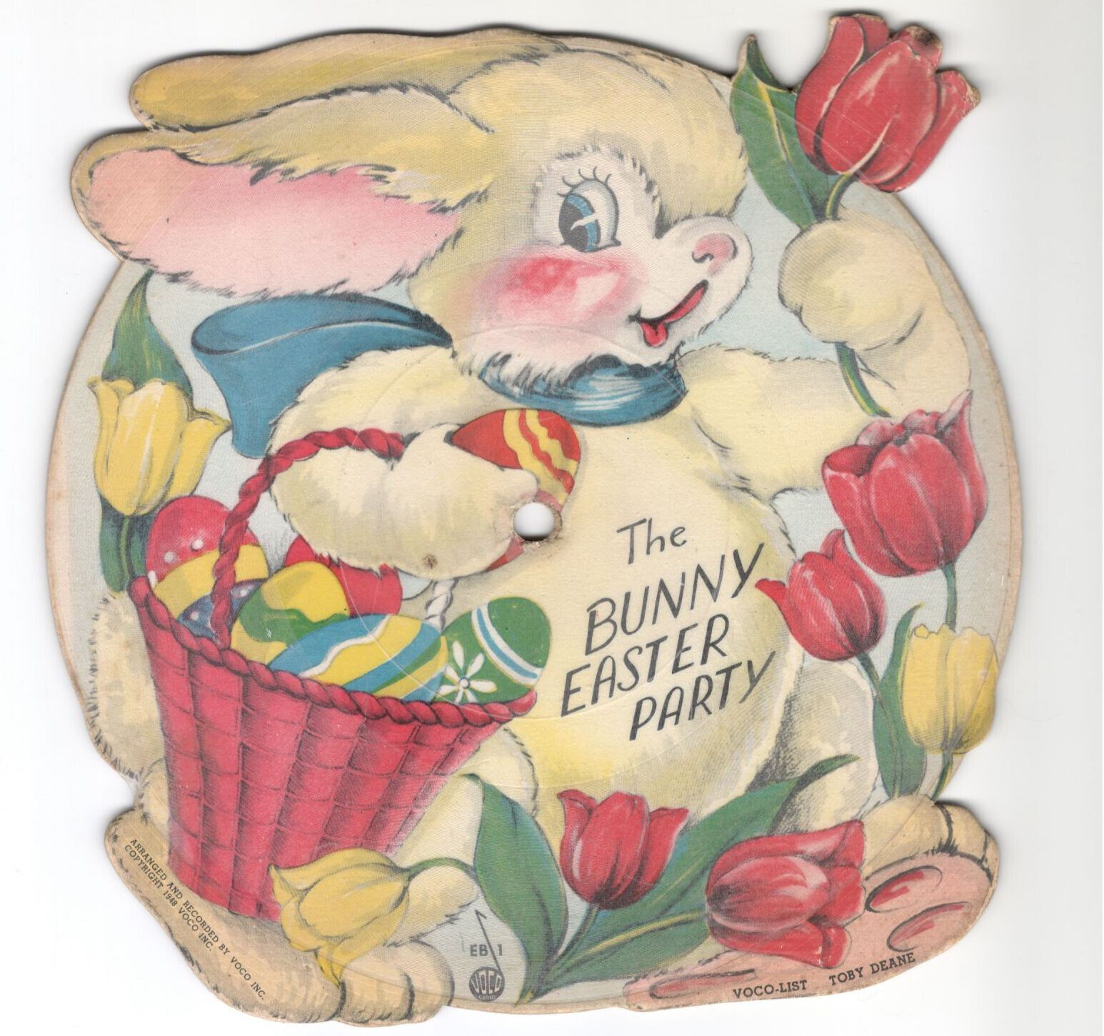 The Easter Bunny Party Vintage Children\'s Voco 78rpm 1948