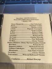 Rare Live Opera Recording CD -210 Huguenots 1968 Sutherland Vrenios Arroyo Hage picture
