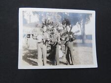Old Vintage Snapshot Photo Banjo and Two Guitarists Posing picture