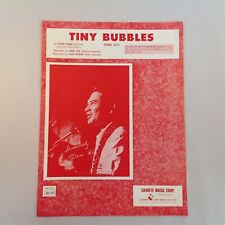 Vintage 1966 Sheet Music Tiny Bubbles Hua Li'i Leon Pober Don Ho Alex Kaeck picture