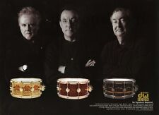2015 DW Icon Snare Drums feat Neil Peart Roger Taylor Nick Mason PRINT AD (1354) picture