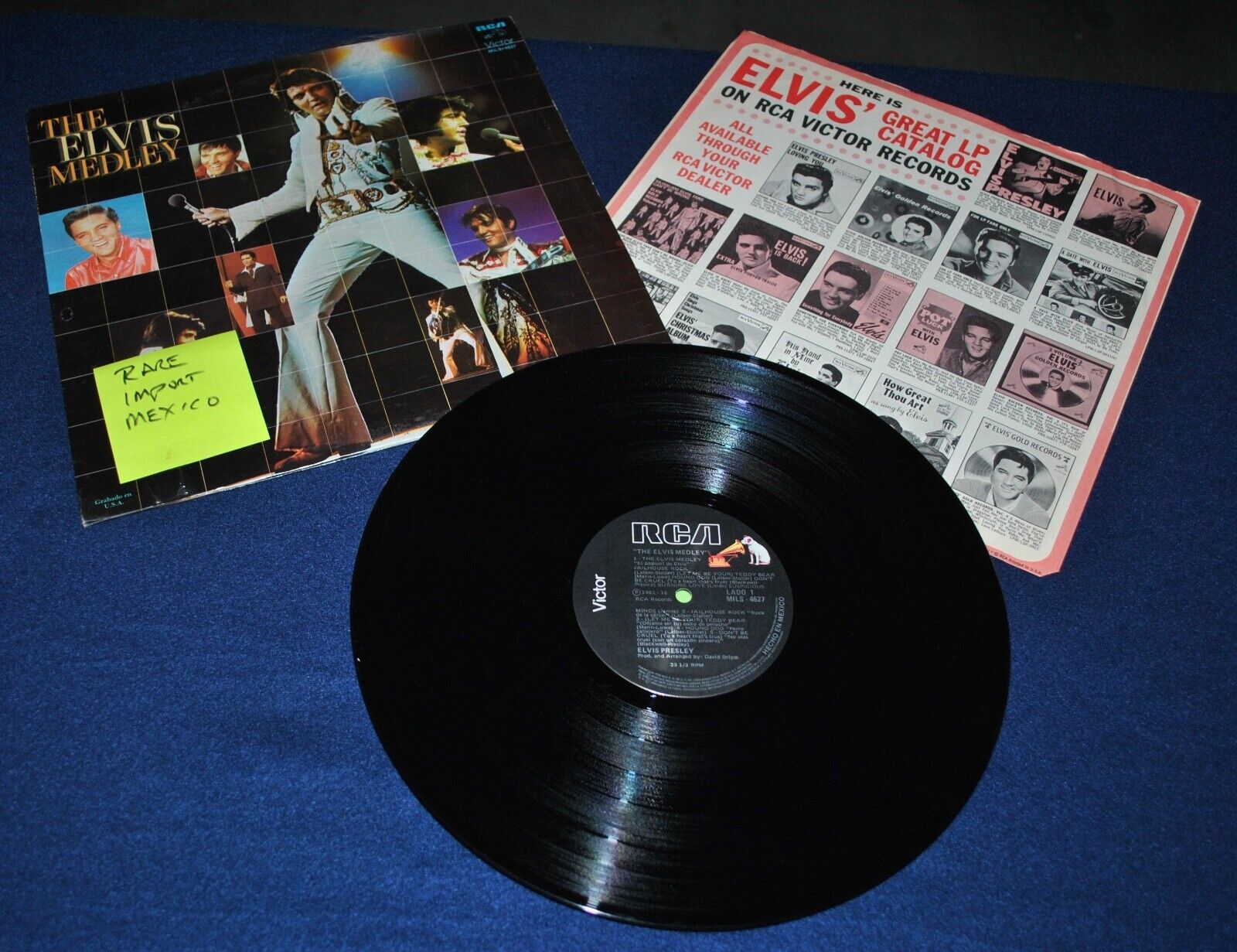 Elvis Presley~Elvis Medley~Rare Mexico Import~1982 RCA Victor LP Record~EX/NM
