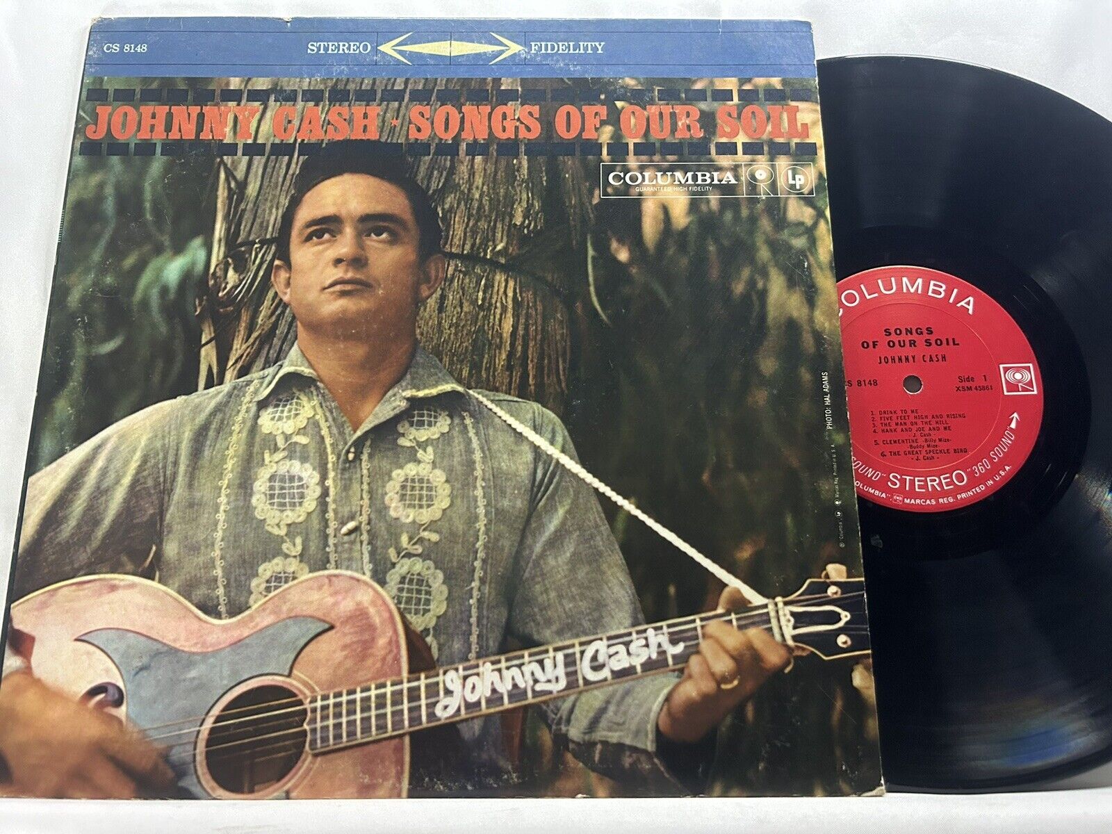 Johnny Cash Songs Of Our Soil CS 8148 Columbia 2 Eye No Barcode Tested VG+ VG+