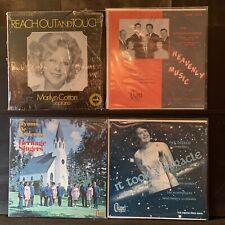 AUTOGRAPHED Chapel Records LP lot of 4 vintage Various Artists Christian Praise picture