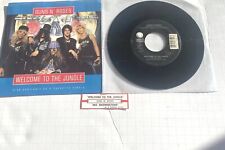 Guns N' Roses, Welcome To The Jungle, 1987, 7” w/Picture Sleeve, TS- EXC PLUS picture