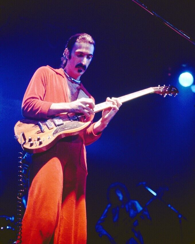 Frank Zappa With Guitar in Concert 8x10 inch Photo