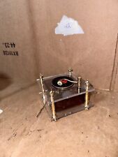 Vintage Turntable Shaped Sankyo Japan Music Box Plays Tune - Works Well picture