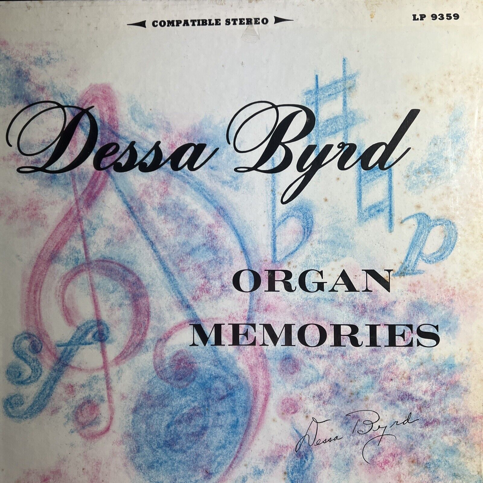 Dessa Byrd Organ Memories Blue Velvet master recording LP vinyl shrink rare OOAK