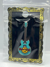 Hard Rock Cafe Gatlinburg Teal Core Guitar Pin on Card picture