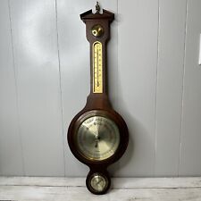 Vintage Sears 6606 Roebuck Banjo Wall Barometer Weather Station West Germany 20” picture