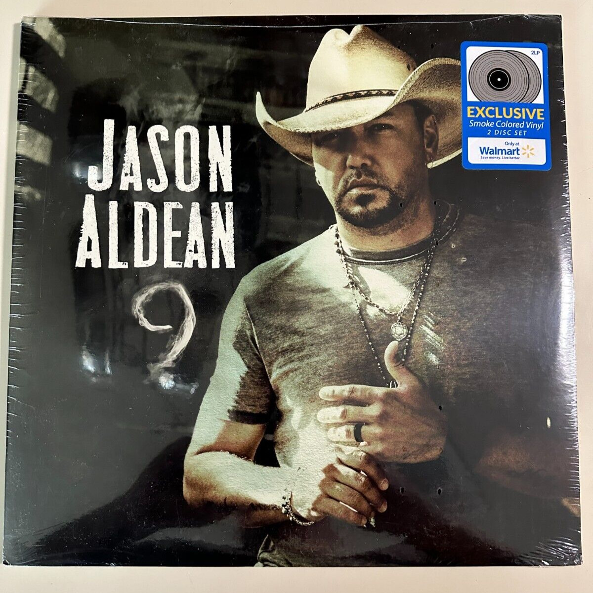 JASON ALDEAN 9 2LP US First Press Exclusive Smoke Colored Vinyl RARE NEW SEALED