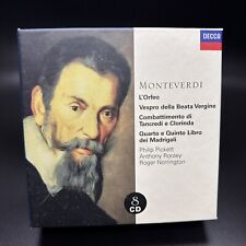 Monteverdi Vocal Works, Pickett Rooley Norrington [Decca 8 CD Box Set] NM - RARE picture