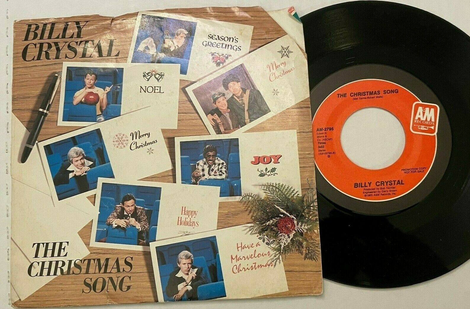 Billy Crystal The Christmas Song Vinyl Record Rare 45 RPM 7