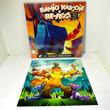 Banjo Kazooie Re-Jiggyed Purple Vinyl Record LP  + SIGNED PRINT Grant Kirkhope picture