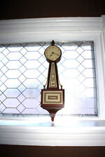 Vintage United Banjo Clock 4 Jewel 8 Day Homestead-1W Model E020-003 picture