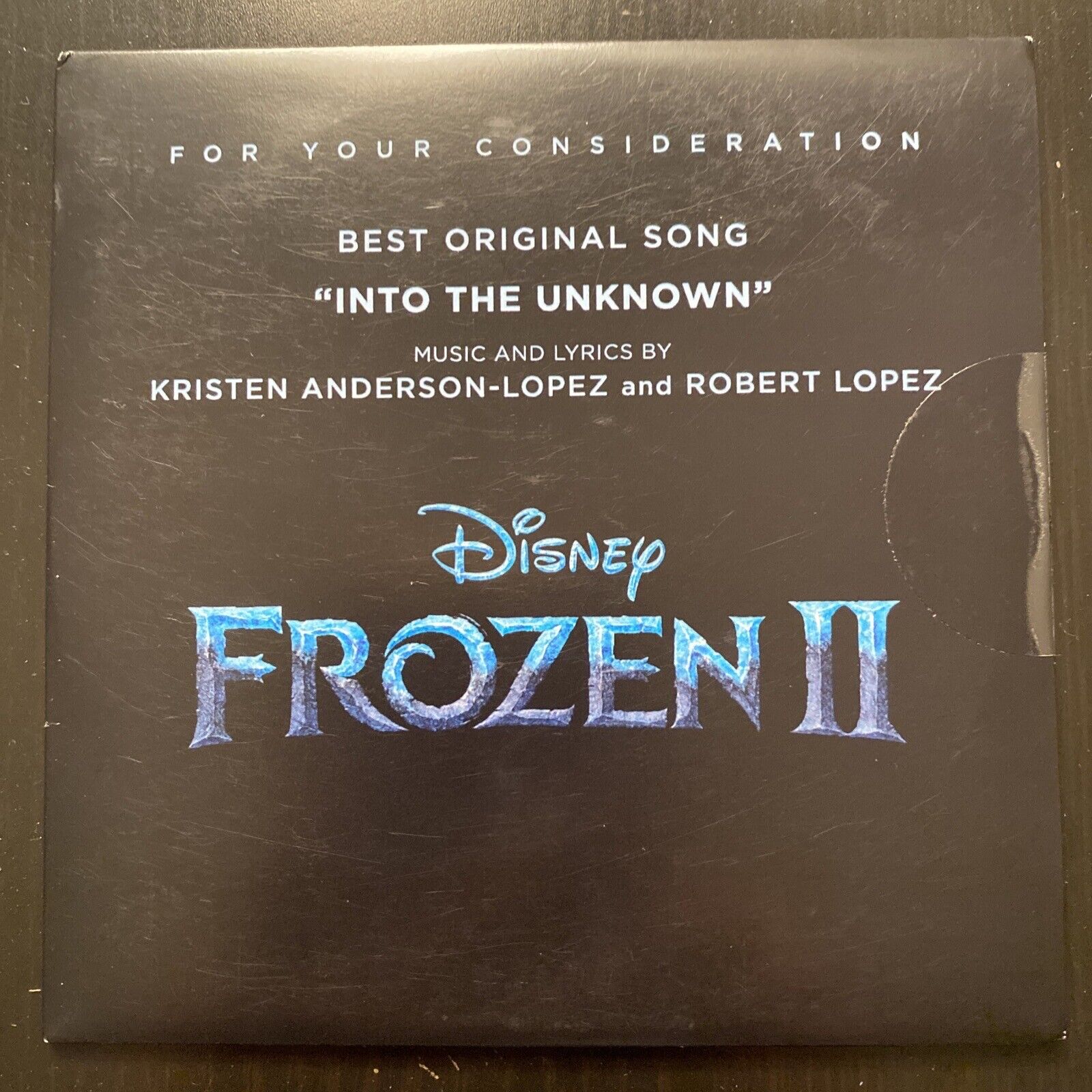 Frozen II FYC Best Original Song CD *NEW UNOPENED*