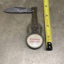 Vintage Colonial Made In USA Pocket Knife Chuck Berry Guitar Shape Knife picture