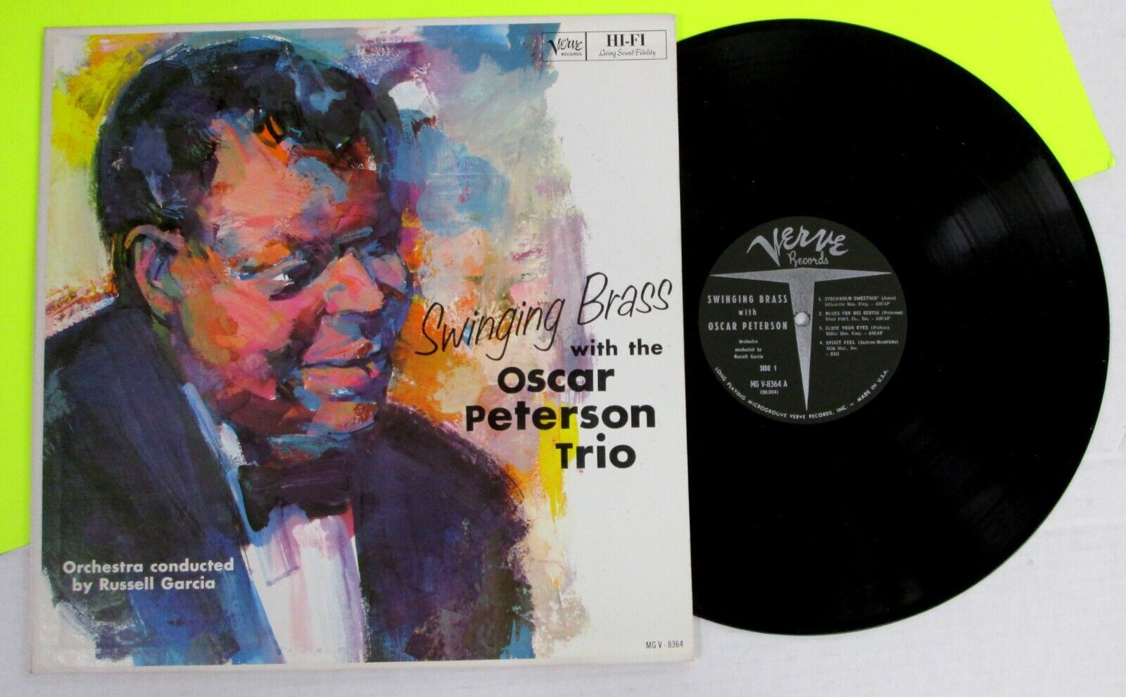 OSCAR PETERSON TRIO Swinging Brass 1960 Mono Verve LP WoW,... MINT a5546