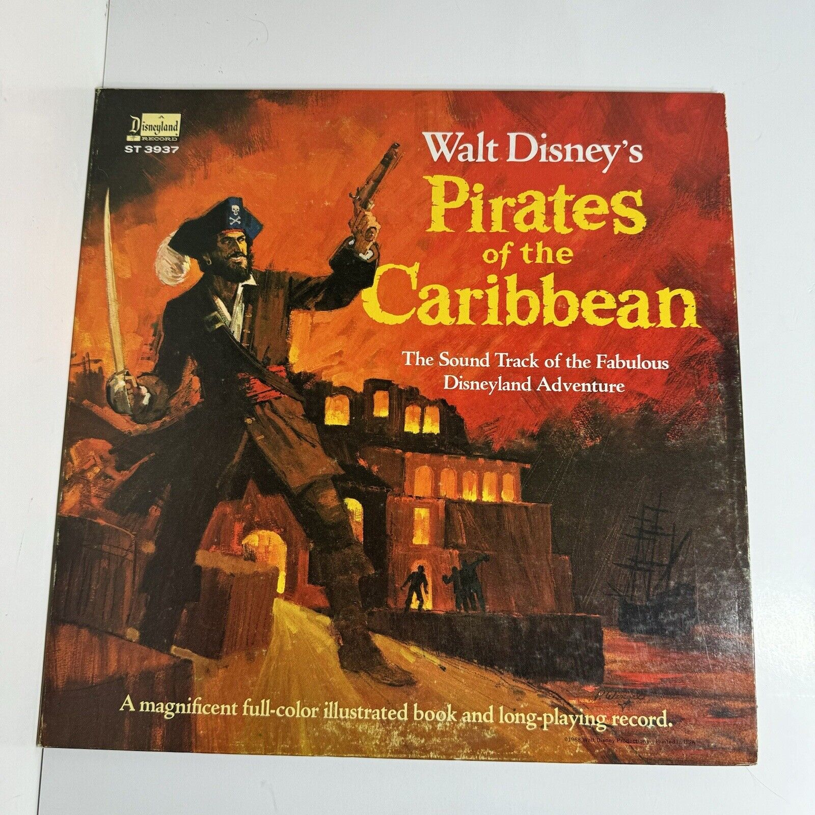 1968 Pirates Of The Caribbean ST-3937 Disneyland LP w/Gatefold & Record Booklet