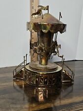 Vintage Copper Horse Carousel Music Box Makes Noise But Dose Not Work Properly  picture