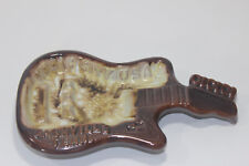  Guitar ashtray Music City USA Nashville Tennessee brown drip Japan vintage picture
