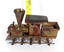 Vintage 70's Handmade copper Music Box Locomotive Train Engine 9