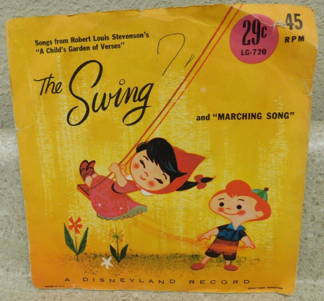 Vintage Robert Louis Stevenson The Swing And Marching Song A Disneyland Record
