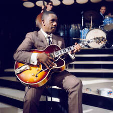 Jazz Guitarist Wes Montgomery Performs With A Gibson L-5 Semi 1960s Old Photo 1 picture