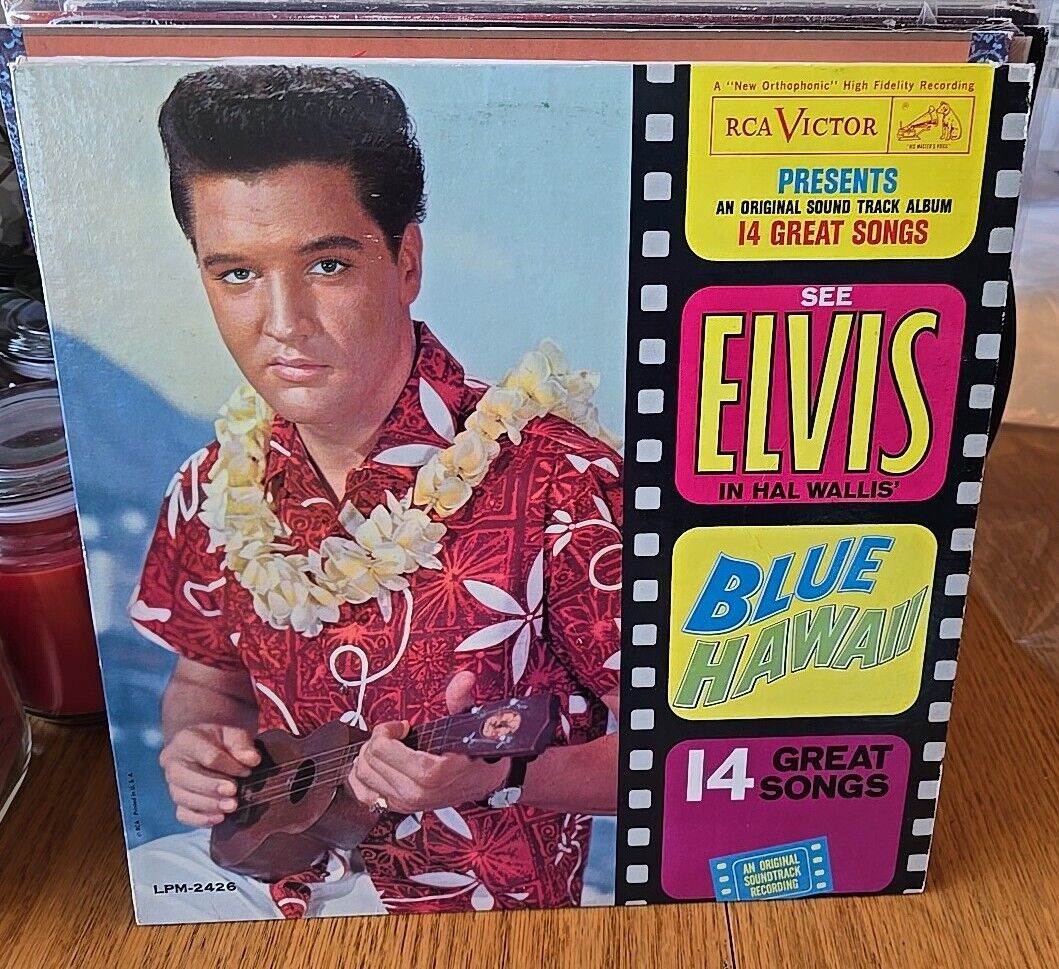 Elvis Presley Blue Hawaii Rca Victor LPM/LSP 2426 Record Album Vinyl LP EX COND