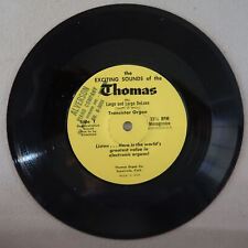 THOMAS THE LARGO AND LARGO DELUXE TRANSISTOR ORGAN VINYL 45 VG 1-53 picture