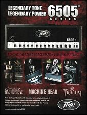 Peavey 6505 guitar amp ad print w/ Bullet For My Valentine Machine Head Trivium picture