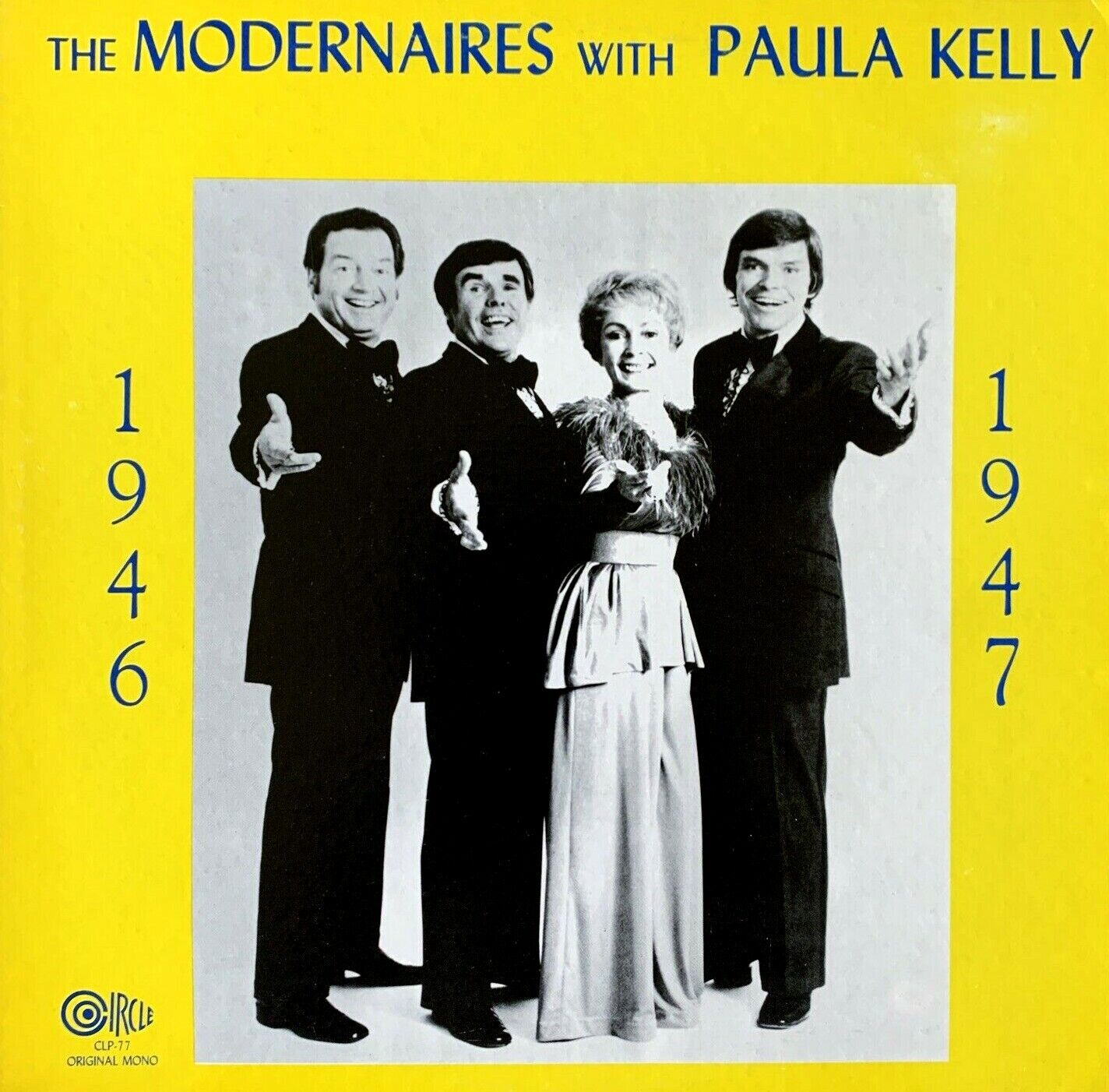 The Modernaires - with Paula Kelly 1946 - 1947 33 RPM Vinyl LP Record MONO VG++