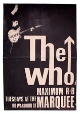 Vintage THE WHO original 'Maximum R&B, Tuesday Nights at The Marquee' poster picture