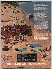 Delco Electronics Beach Party Music System - 1987 Vintage Print Ad Ephemera picture