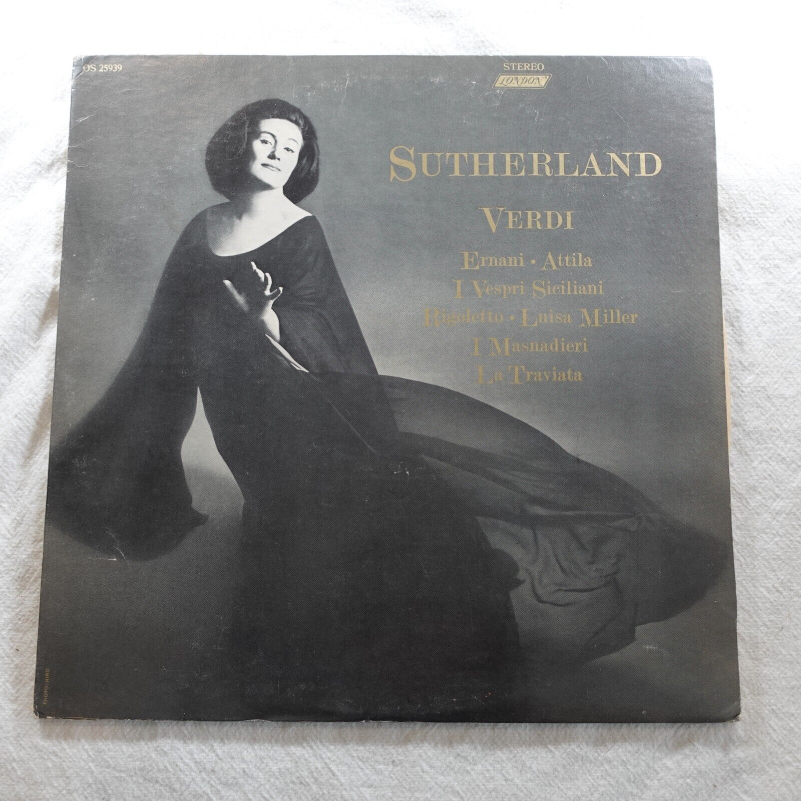 Joan Sutherland Verdi   Record Album Vinyl LP