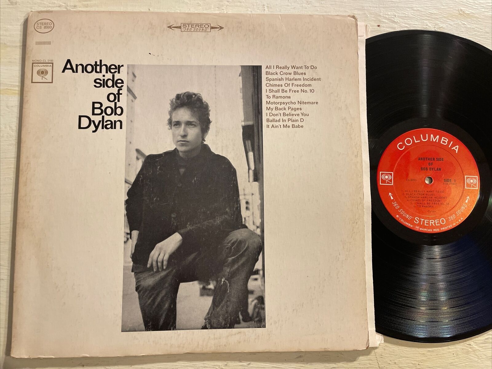 Another Side Of Bob Dylan LP Columbia Stereo 2 Eye Original EX