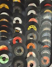 Lot of (50) Random 45 rpm Vintage 7” Vinyl Records Jukebox Rock Pop Country Soul picture