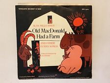 Vintage Scholastic records old macdonald had a farm alan mills 33 1/3 vinyl picture
