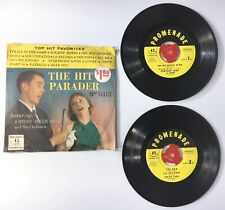 1958 THE HIT PARADER Top Hit Favorites 2 x 45 Vinyl Record Set Johnny Sullivan picture