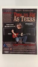 ANDY TIMMONS - MESA BOOGIE GUITAR AMPLIFIERS    11X8.5 - PRINT AD.  x4 picture