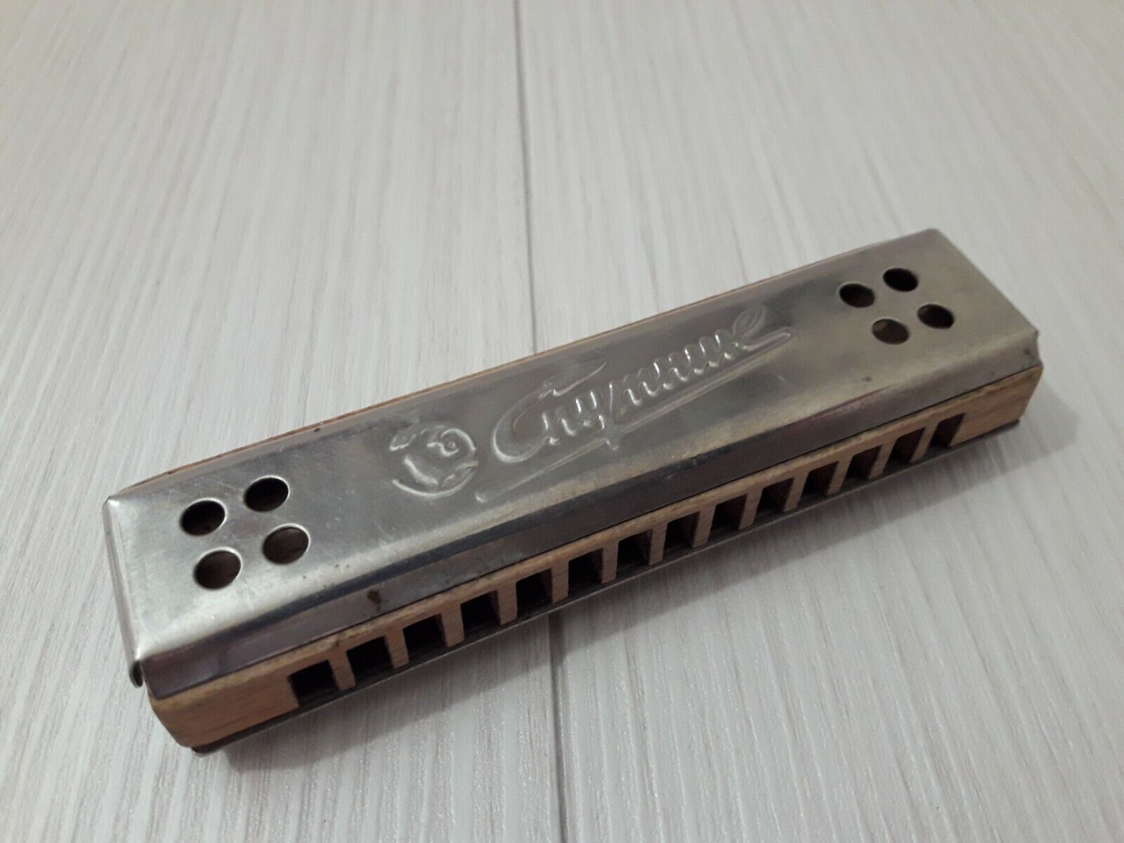 Soviet mouth organ harmonica Satellite . Made in USSR . Original