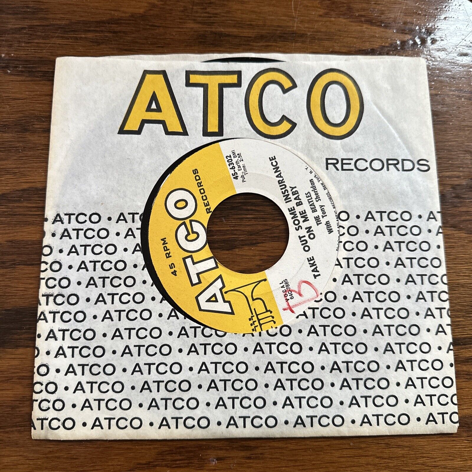 The Beatles Atco 45-6302 45 Single 7\