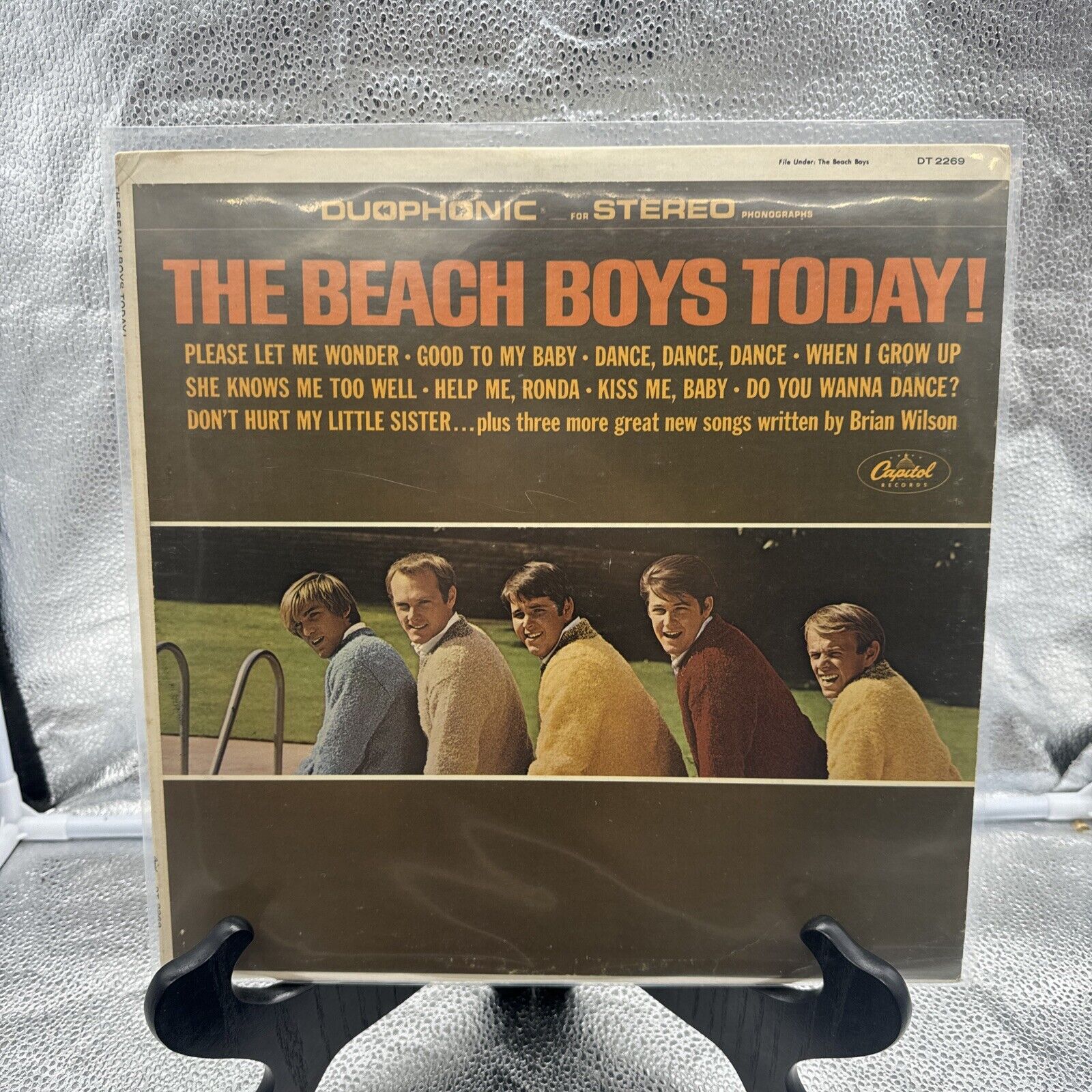 THE BEACH BOYS TODAY 1965 MONO LP VINTAGE VINYL CAPITOL # T 2269 RARE 