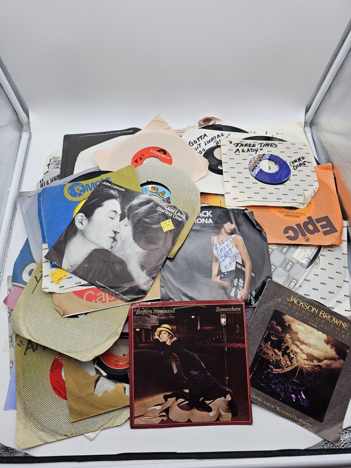 Vintage 1970s, 1980's, 1990's 45rpm Records Appx 97 Various Artists